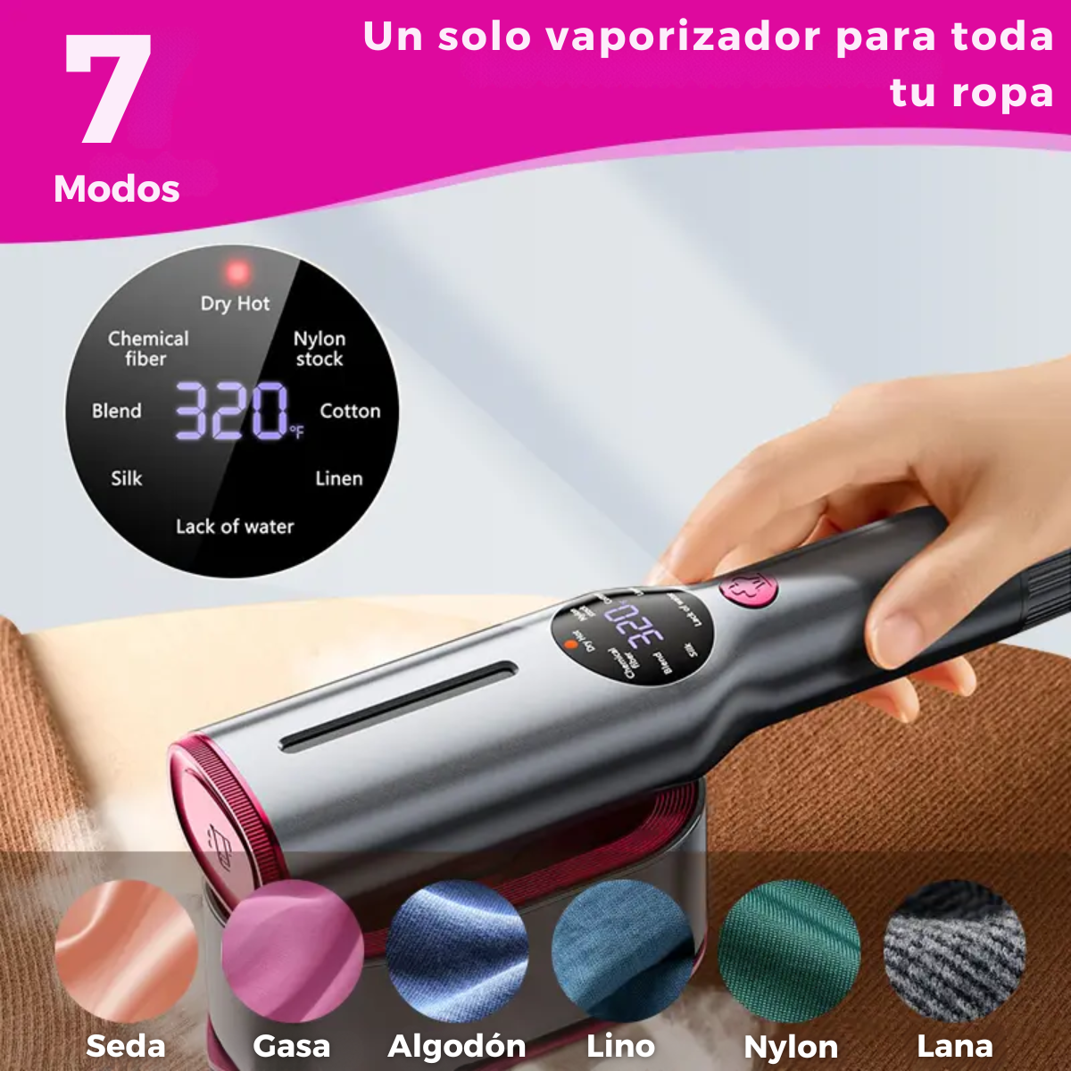 VaporiXpress - Adiós arrugas al instante con vapor real que penetra