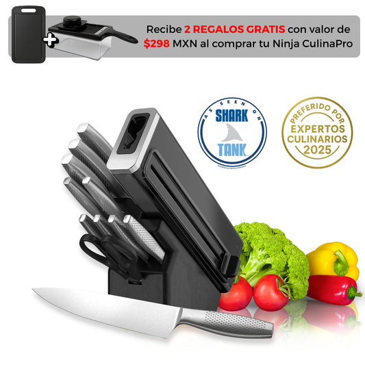Set de cuchillos CulinaPro - Cuchillos que cortan como nuevos… siempre