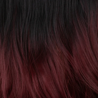 Negro a Rojo Vino (Ombre)