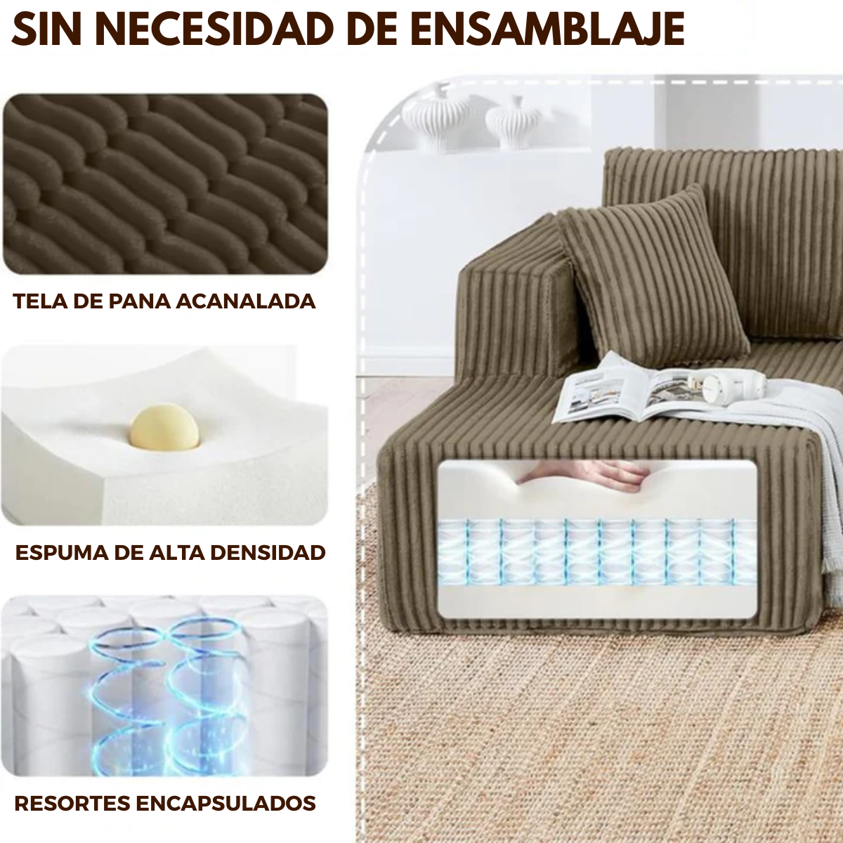 NestForm™  | Sofá Modular 3 en 1 (set completo)