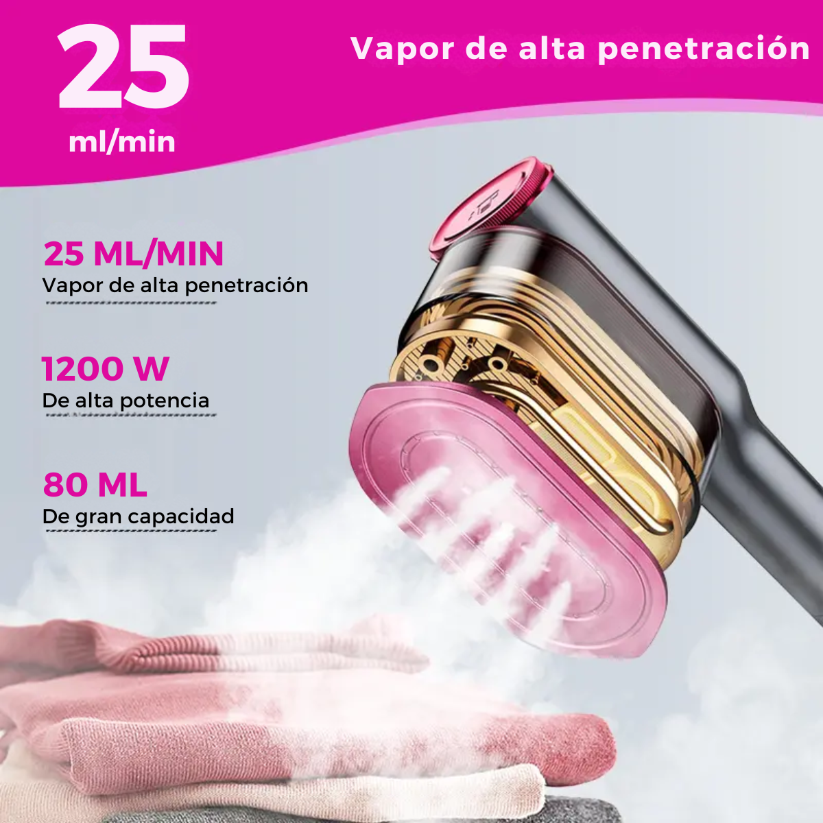 VaporiXpress - Adiós arrugas al instante con vapor real que penetra