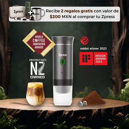 Zpress – Cafetera Espresso Portátil Todo-en-Uno