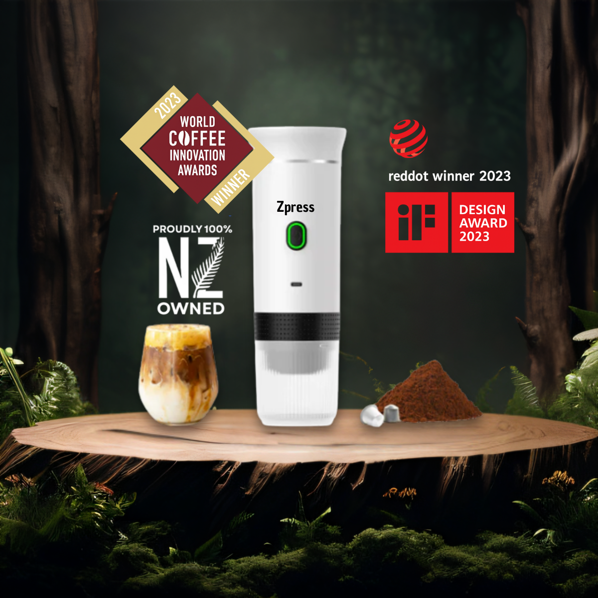 Zpress – Cafetera Espresso Portátil Todo-en-Uno